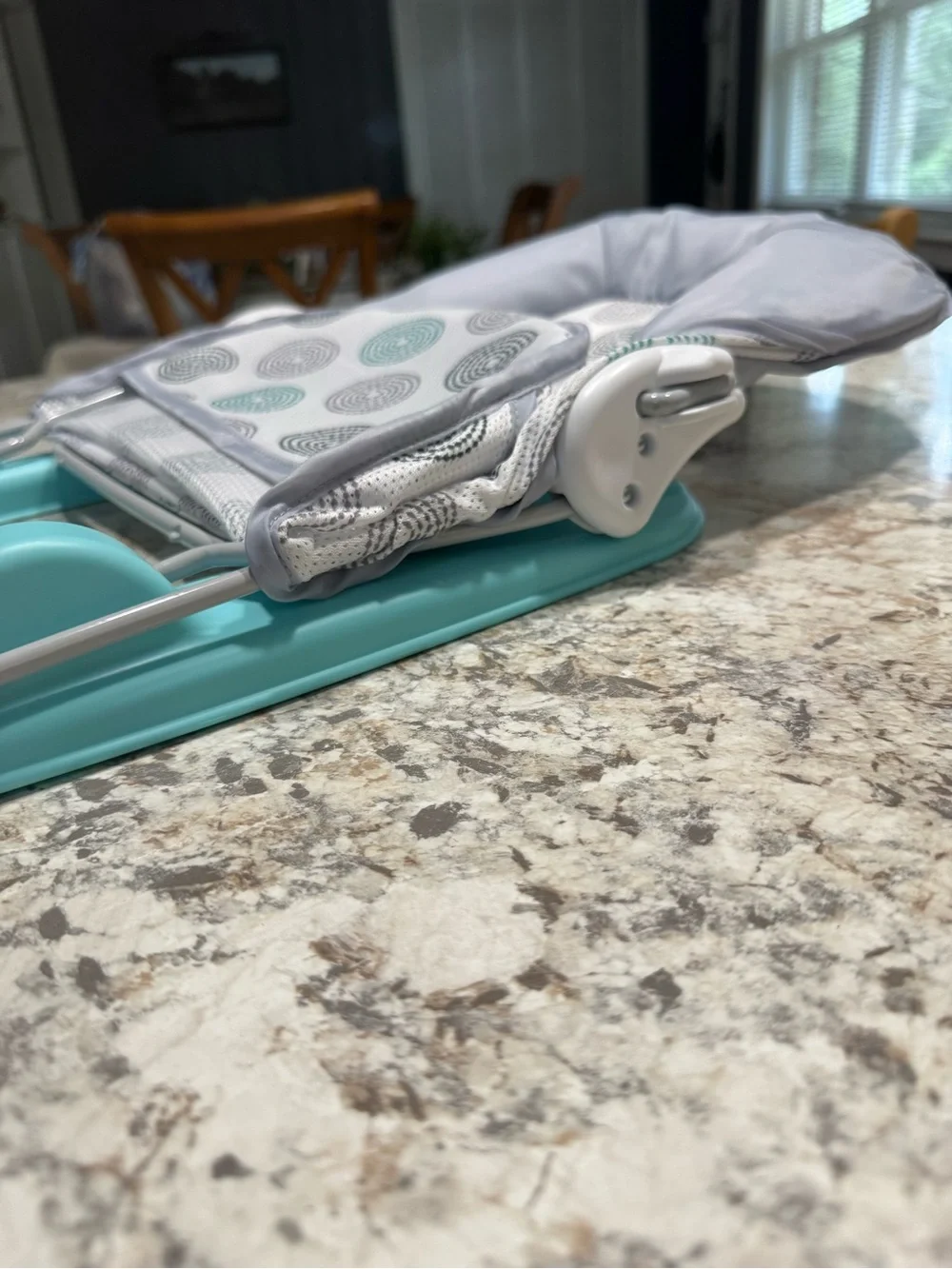 Teal & Gray Baby Bather - Supportive Infant Bath Seat